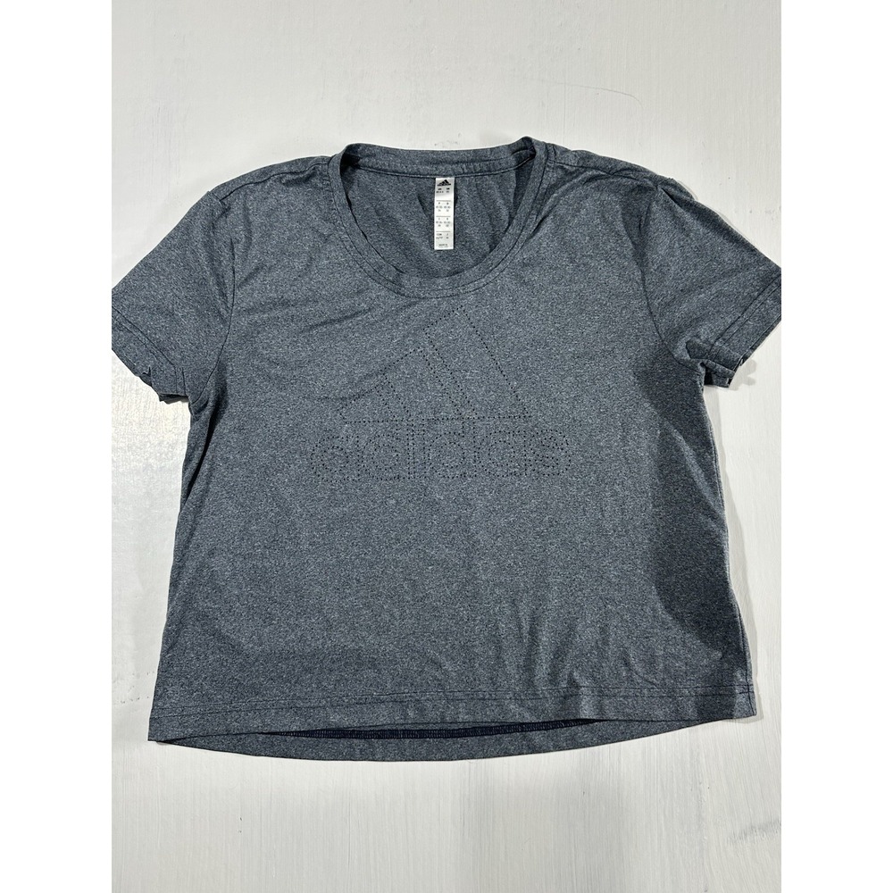 Adidas Shirt Women's Size XSmall Gray Short Sleeve Round Neck